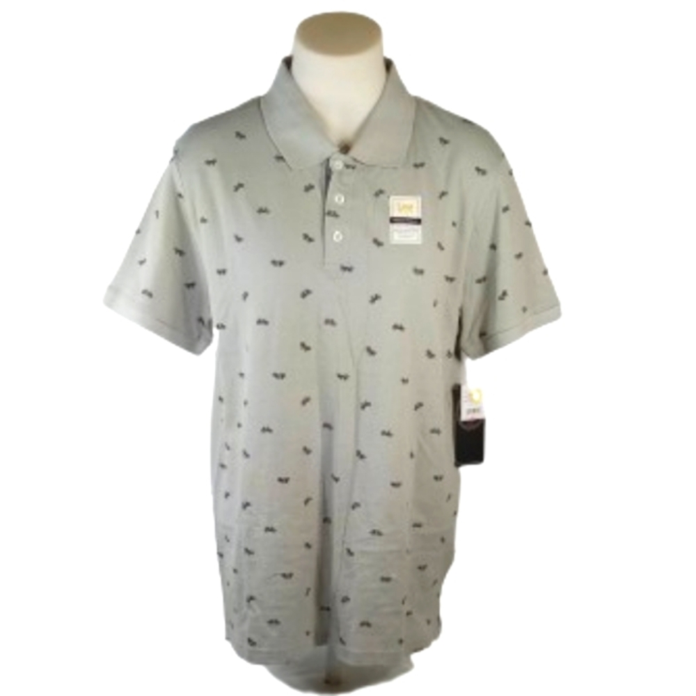 Lee Mens Tan Polo Casual Top Sz Lg